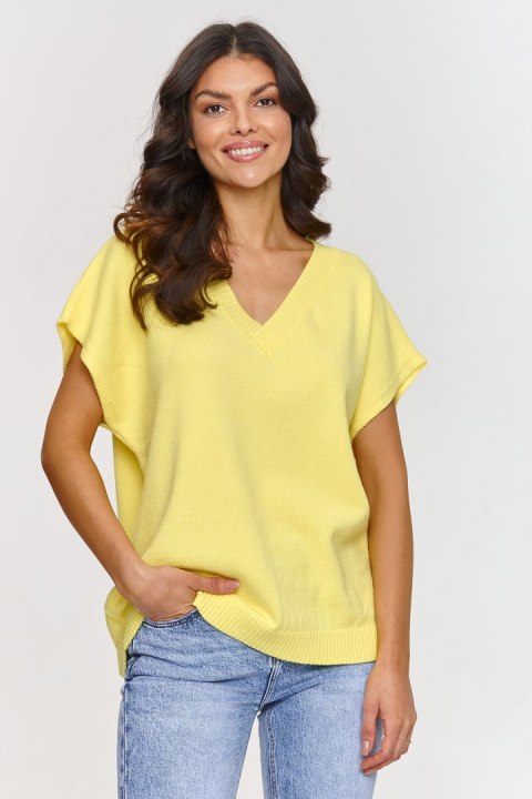 Kamizelka Model S157 Yellow - Makadamia Makadamia