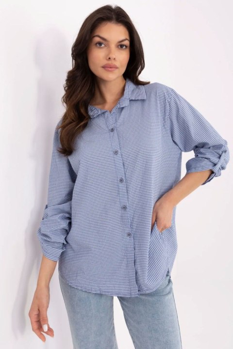 Koszula Damska Model MO-KS-1803.89 Dark Blue - Italy Moda Italy Moda Koszula Damska Model MO-KS-1803.89 Dark Blue - Italy Moda Italy Moda