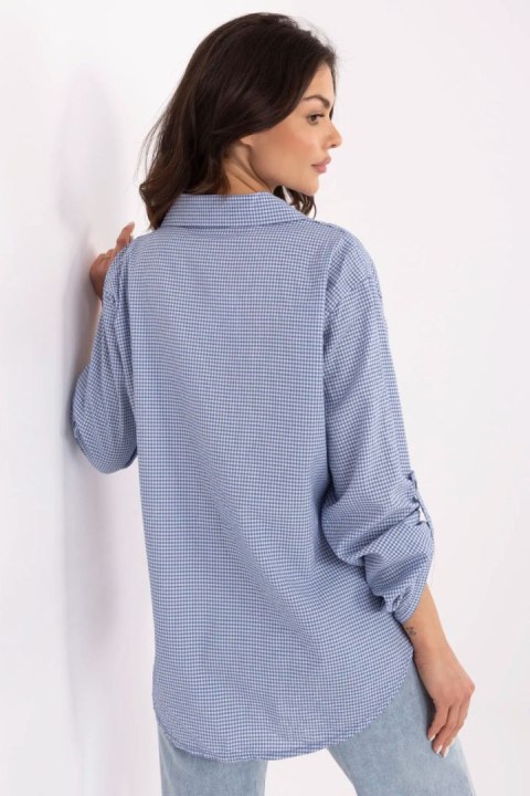 Koszula Damska Model MO-KS-1803.89 Dark Blue - Italy Moda Italy Moda Koszula Damska Model MO-KS-1803.89 Dark Blue - Italy Moda Italy Moda