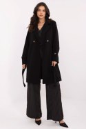 Płaszcz Damski Model MO-PL-5209.87 Black - Italy Moda Italy Moda Płaszcz Damski Model MO-PL-5209.87 Black - Italy Moda Italy Moda