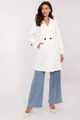 Płaszcz Damski Model MO-PL-5209.87 Ecru - Italy Moda Italy Moda