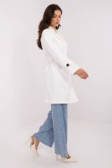 Płaszcz Damski Model MO-PL-5209.87 Ecru - Italy Moda Italy Moda Płaszcz Damski Model MO-PL-5209.87 Ecru - Italy Moda Italy Moda