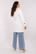 Płaszcz Damski Model MO-PL-5209.87 Ecru - Italy Moda Italy Moda Płaszcz Damski Model MO-PL-5209.87 Ecru - Italy Moda Italy Moda