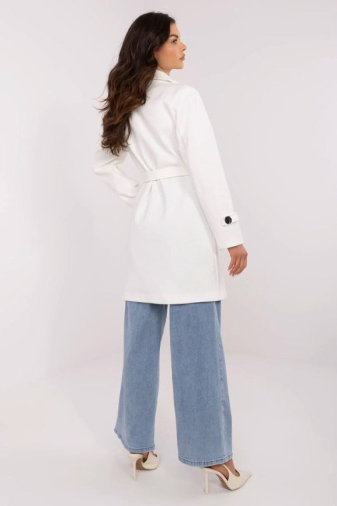Płaszcz Damski Model MO-PL-5209.87 Ecru - Italy Moda Italy Moda Płaszcz Damski Model MO-PL-5209.87 Ecru - Italy Moda Italy Moda