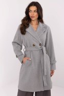 Płaszcz Damski Model MO-PL-5209.87 White/Grey - Italy Moda Italy Moda Płaszcz Damski Model MO-PL-5209.87 White/Grey - Italy Moda Italy Moda