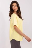 Sweter Damski Model MO-SW-0702.36 Light Yellow - Italy Moda Italy Moda Sweter Damski Model MO-SW-0702.36 Light Yellow - Italy Moda Italy Moda
