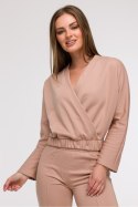 Bluza Damska Model B292 Mocca - BeWear BeWear Bluza Damska Model B292 Mocca - BeWear BeWear