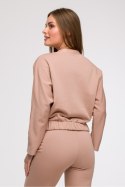 Bluza Damska Model B292 Mocca - BeWear BeWear Bluza Damska Model B292 Mocca - BeWear BeWear