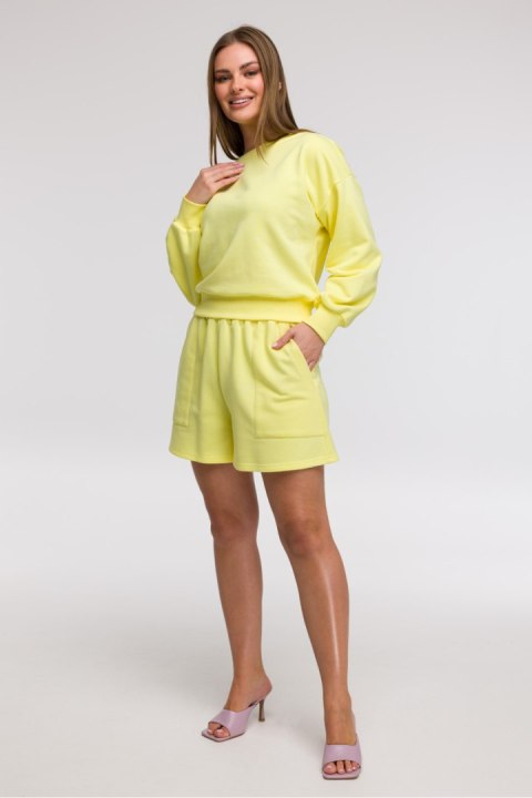 Bluza Damska Model B293 Cytryna - BeWear BeWear Bluza Damska Model B293 Cytryna - BeWear BeWear