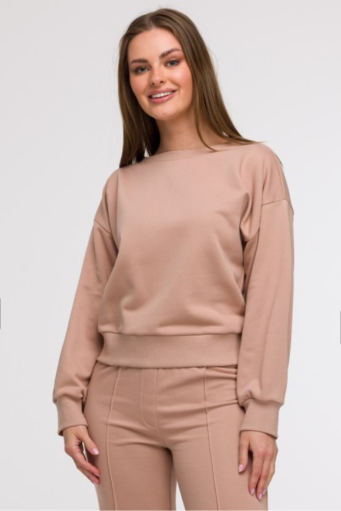 Bluza Damska Model B293 Mocca - BeWear BeWear Bluza Damska Model B293 Mocca - BeWear BeWear
