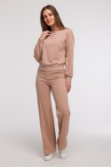 Bluza Damska Model B293 Mocca - BeWear BeWear Bluza Damska Model B293 Mocca - BeWear BeWear