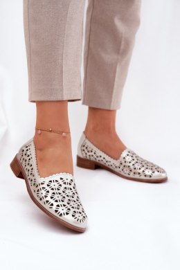 Mokasyny Model S.Barski LR51-646 Gold - Step in style Step in style