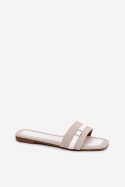 Sandał Klapki Model Zilina N75-60 Beige/White - Step in style Step in style Sandał Klapki Model Zilina N75-60 Beige/White - Step in style Step in style