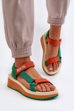 Sandały Model Big Star NN274A053 Green/Orange - Step in style Step in style