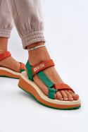 Sandały Model Big Star NN274A053 Green/Orange - Step in style Step in style Sandały Model Big Star NN274A053 Green/Orange - Step in style Step in style