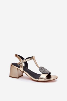 Sandały Model DA JC51-842 Gold - Step in style Step in style