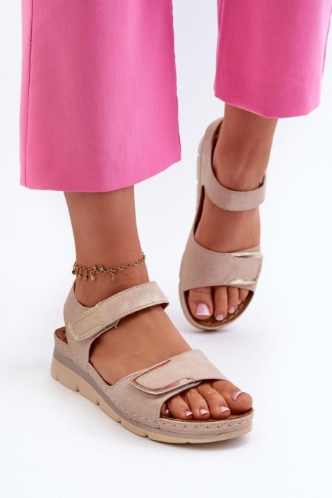 Sandały Model Risanni 22SD98-4562 Beige - Step in style Step in style Sandały Model Risanni 22SD98-4562 Beige - Step in style Step in style