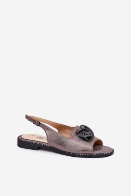Sandały Model S.Barski KV51-006 Grey - Step in style Step in style