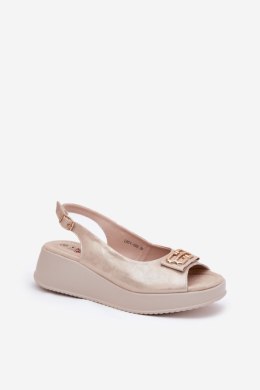 Sandały Model S.Barski LR51-593 Gold - Step in style Step in style