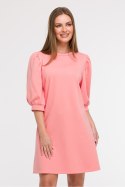 Sukienka Model B291 Coral - BeWear BeWear Sukienka Model B291 Coral - BeWear BeWear