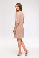 Sukienka Model B291 Mocca - BeWear BeWear Sukienka Model B291 Mocca - BeWear BeWear