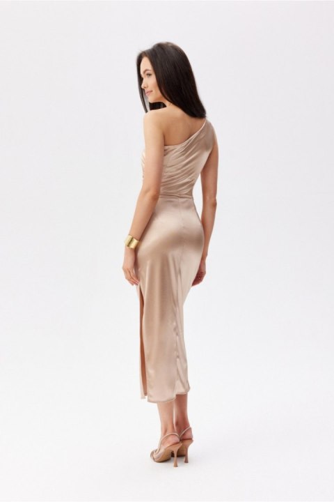Sukienka Model Elen BEZ SUK0437 Beige - Roco Fashion Roco Fashion Sukienka Model Elen BEZ SUK0437 Beige - Roco Fashion Roco Fashion