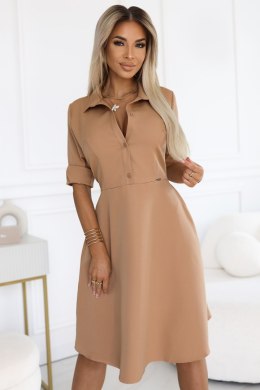 Sukienka Model Sandy 286-8 Mocha Mousse - Numoco Numoco