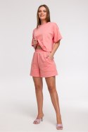 Szorty Damskie Model B295 Coral - BeWear BeWear Szorty Damskie Model B295 Coral - BeWear BeWear