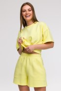 Szorty Damskie Model B295 Cytryna - BeWear BeWear Szorty Damskie Model B295 Cytryna - BeWear BeWear