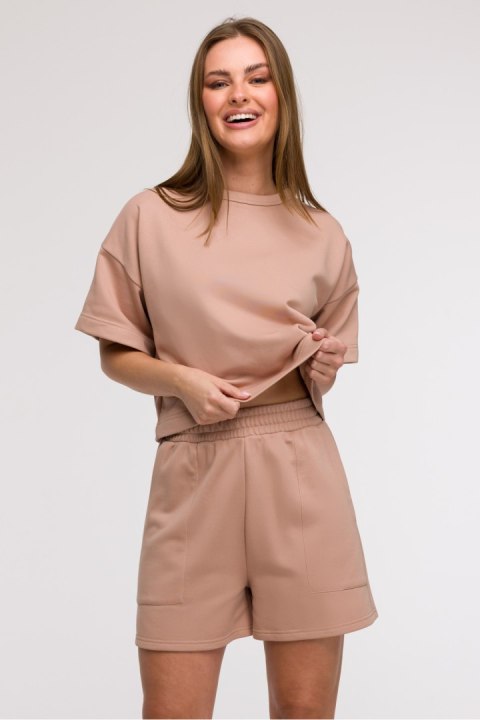 Szorty Damskie Model B295 Mocca - BeWear BeWear Szorty Damskie Model B295 Mocca - BeWear BeWear