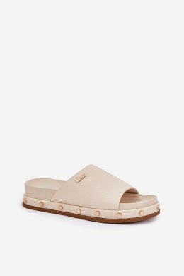 Sandał Klapki Model Big Star RR274215 Beige - Step in style Step in style