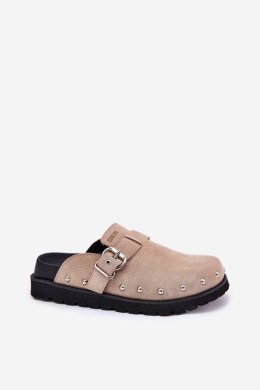 Sandał Klapki Model Big Star RR274A376 Beige - Step in style Step in style