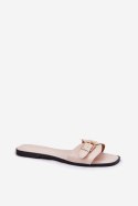 Sandał Klapki Model Esiobb N75-62 Beige - Step in style Step in style Sandał Klapki Model Esiobb N75-62 Beige - Step in style Step in style