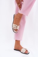 Sandał Klapki Model Esiobb N75-62 Beige - Step in style Step in style Sandał Klapki Model Esiobb N75-62 Beige - Step in style Step in style
