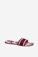 Sandał Klapki Model Leysi N75-13 Bordo - Step in style Step in style Sandał Klapki Model Leysi N75-13 Bordo - Step in style Step in style