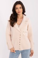 Kurtka Damska Model MBM-KR-250.77 Light Beige - MBM MBM Kurtka Damska Model MBM-KR-250.77 Light Beige - MBM MBM