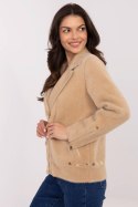 Kurtka Damska Model MBM-KR-L176.87 Beige - MBM MBM Kurtka Damska Model MBM-KR-L176.87 Beige - MBM MBM
