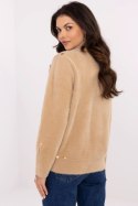 Kurtka Damska Model MBM-KR-L176.87 Beige - MBM MBM Kurtka Damska Model MBM-KR-L176.87 Beige - MBM MBM