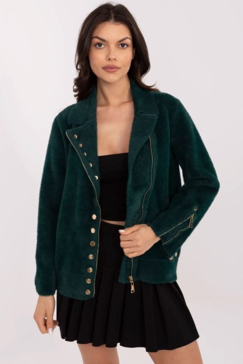 Kurtka Damska Model MBM-KR-L176.87 Dark Green - MBM MBM Kurtka Damska Model MBM-KR-L176.87 Dark Green - MBM MBM