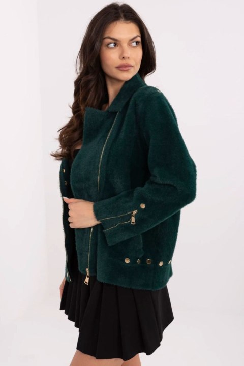 Kurtka Damska Model MBM-KR-L176.87 Dark Green - MBM MBM Kurtka Damska Model MBM-KR-L176.87 Dark Green - MBM MBM