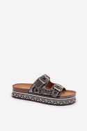 Sandał Klapki Model Mellene W249 Black - Step in style Step in style Sandał Klapki Model Mellene W249 Black - Step in style Step in style