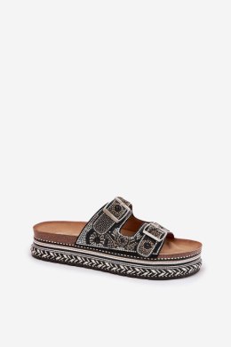 Sandał Klapki Model Mellene W249 Black - Step in style Step in style