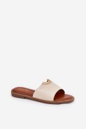 Sandał Klapki Model Mevith HXD-25 Beige - Step in style Step in style Sandał Klapki Model Mevith HXD-25 Beige - Step in style Step in style