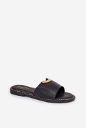 Sandał Klapki Model Mevith HXD-25 Black - Step in style Step in style Sandał Klapki Model Mevith HXD-25 Black - Step in style Step in style
