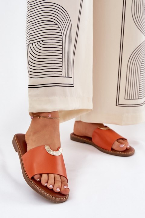 Sandał Klapki Model Mevith HXD-25 Orange - Step in style Step in style Sandał Klapki Model Mevith HXD-25 Orange - Step in style Step in style