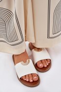 Sandał Klapki Model Mevith HXD-25 White - Step in style Step in style Sandał Klapki Model Mevith HXD-25 White - Step in style Step in style