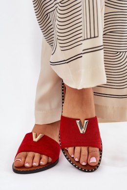 Sandał Klapki Model Saliena HXD-23 Red - Step in style Step in style