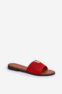 Sandał Klapki Model Saliena HXD-23 Red - Step in style Step in style