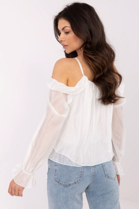 Bluzka Model MI-BZ-26600.85 White - Italy Moda Italy Moda Bluzka Model MI-BZ-26600.85 White - Italy Moda Italy Moda