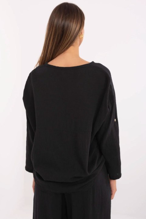 Koszula Damska Model DHJ-KS-25108.60P Black - Italy Moda Italy Moda Koszula Damska Model DHJ-KS-25108.60P Black - Italy Moda Italy Moda